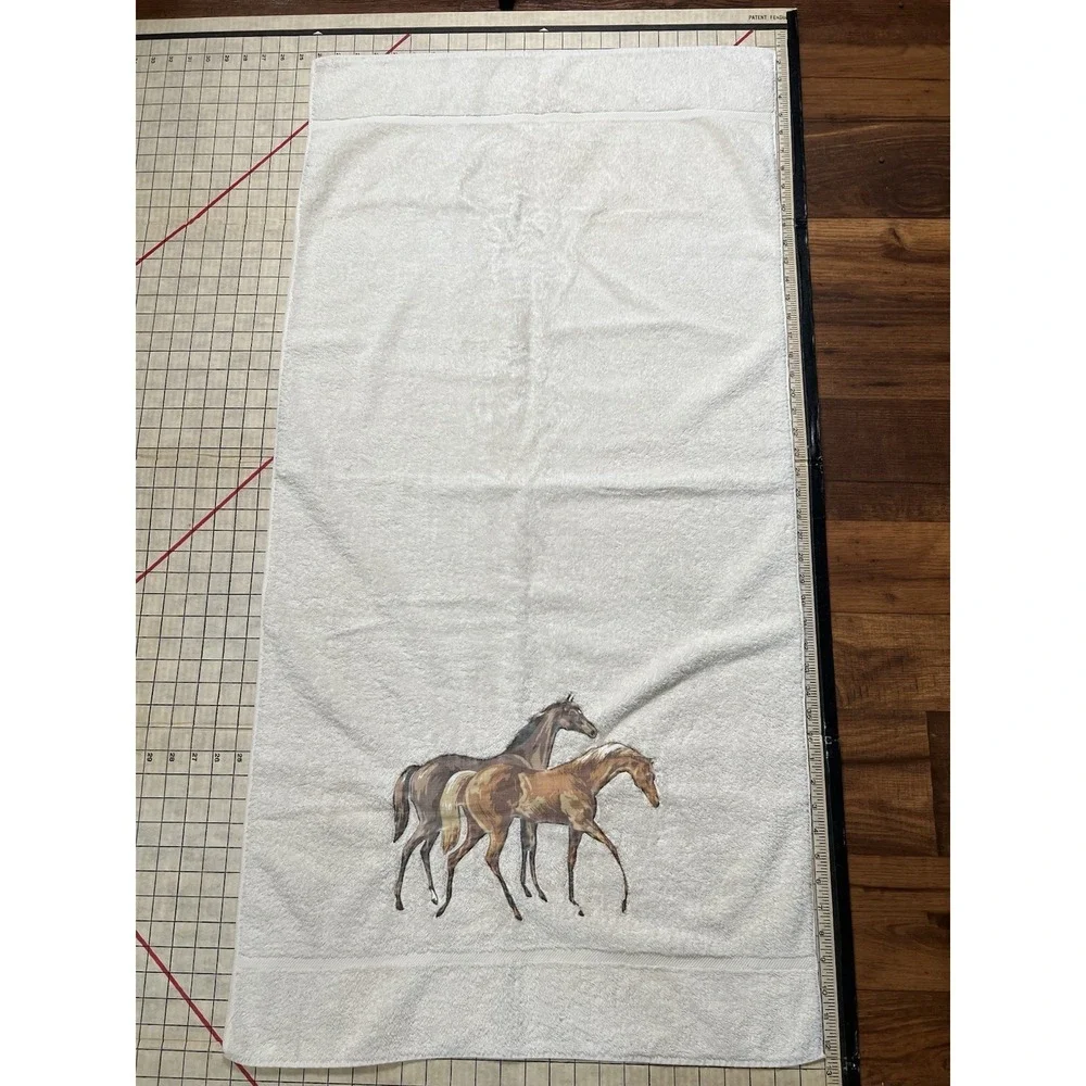 VTG Cannon Royal Classic Family Bath Towels 100% Cotton USA/Western/horse